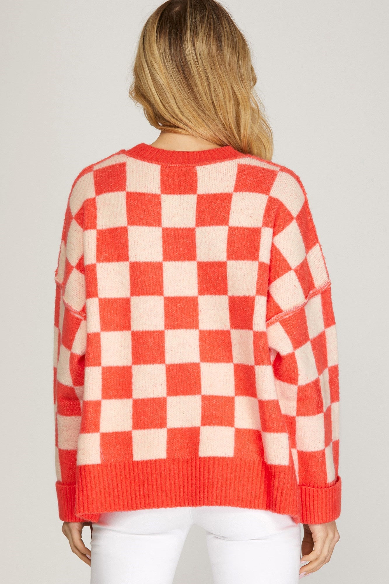 Checkerboard Sweater