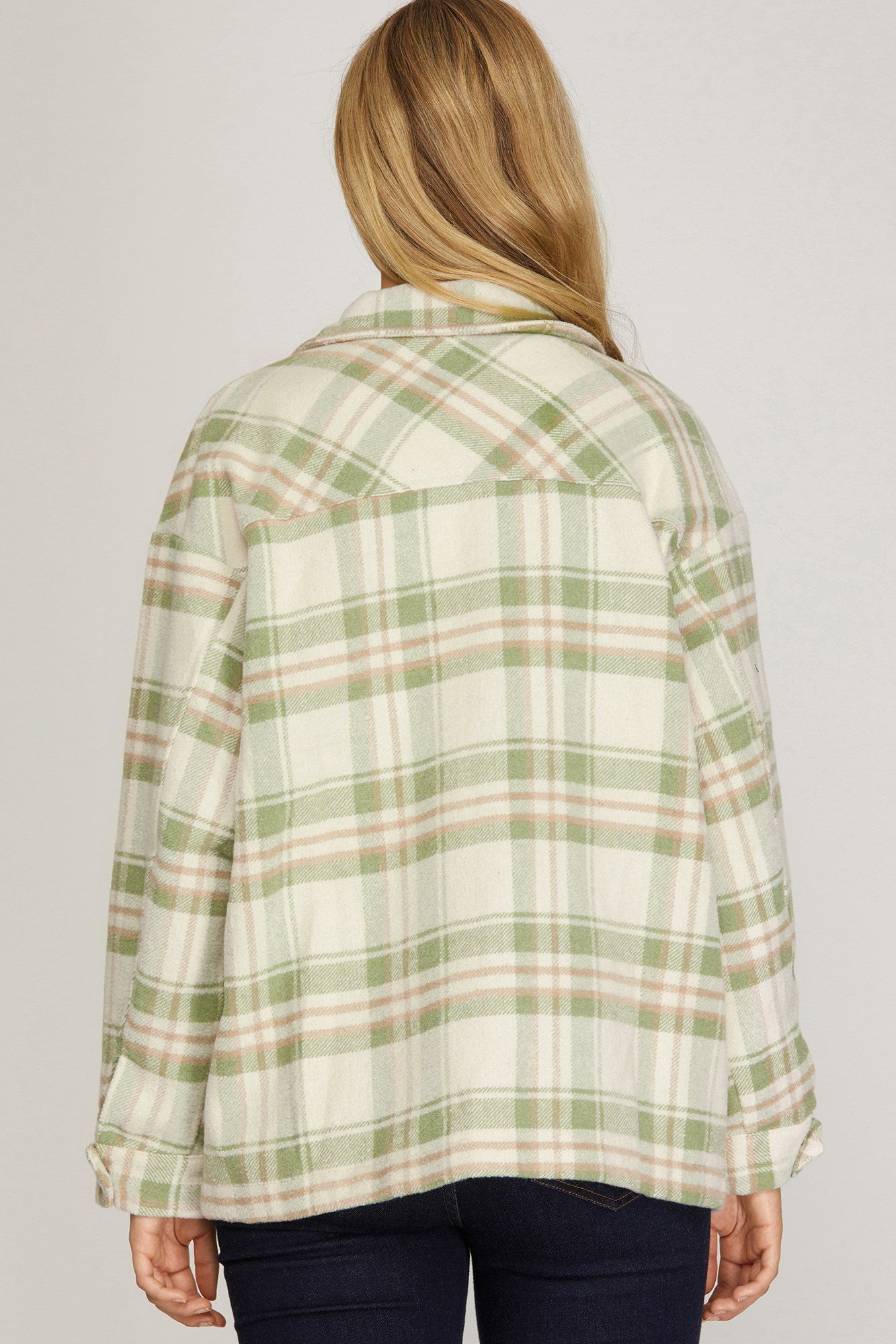Brushed Plaid Shacket