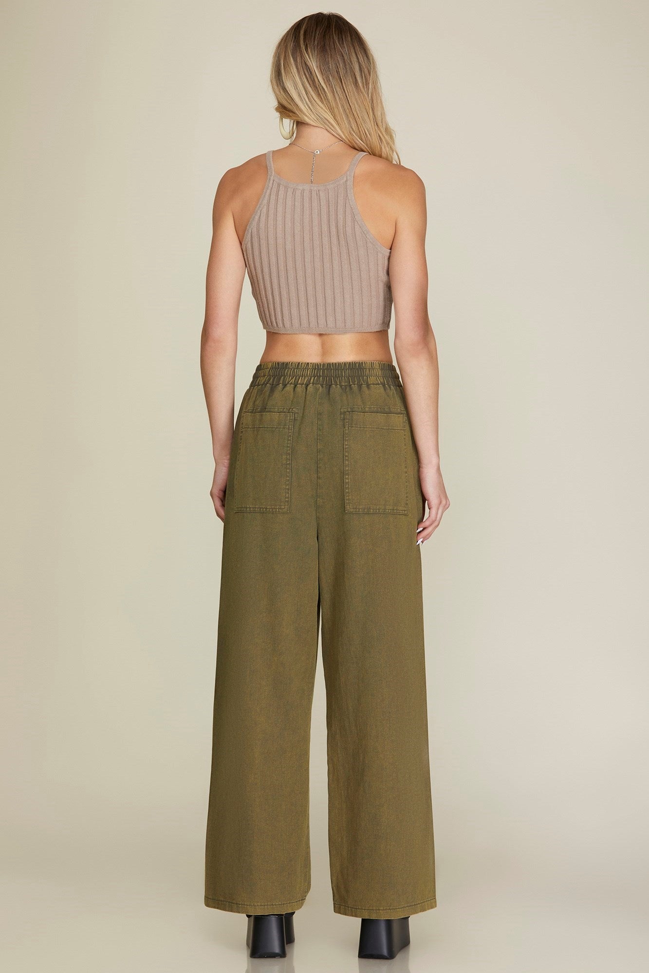 Mineral Wash Woven Pant