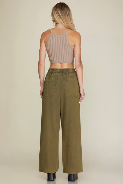 Mineral Wash Woven Pant