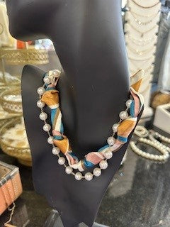 Scarf Pearl Necklace