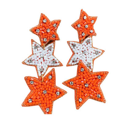 Beaded Star Earring