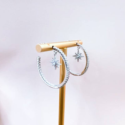 Starburst Hoop Earring