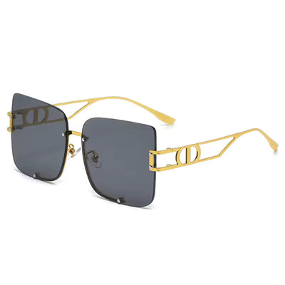 Vintage Metal Square Frame Sunglasses