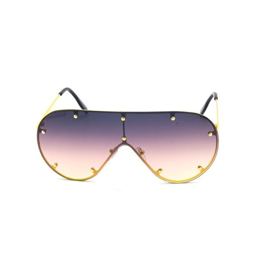 Rimless Studded Racer Sunglasses