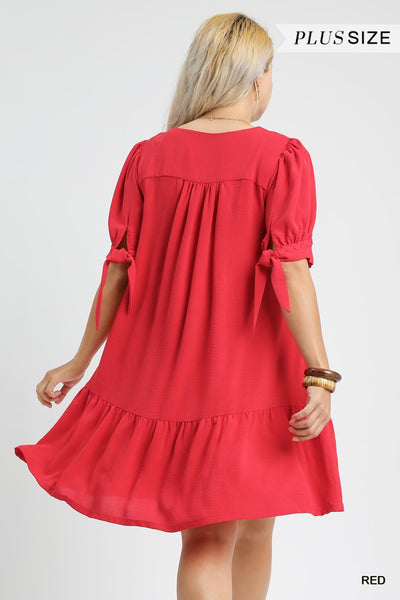 Puff Sleeve Babydoll Dress