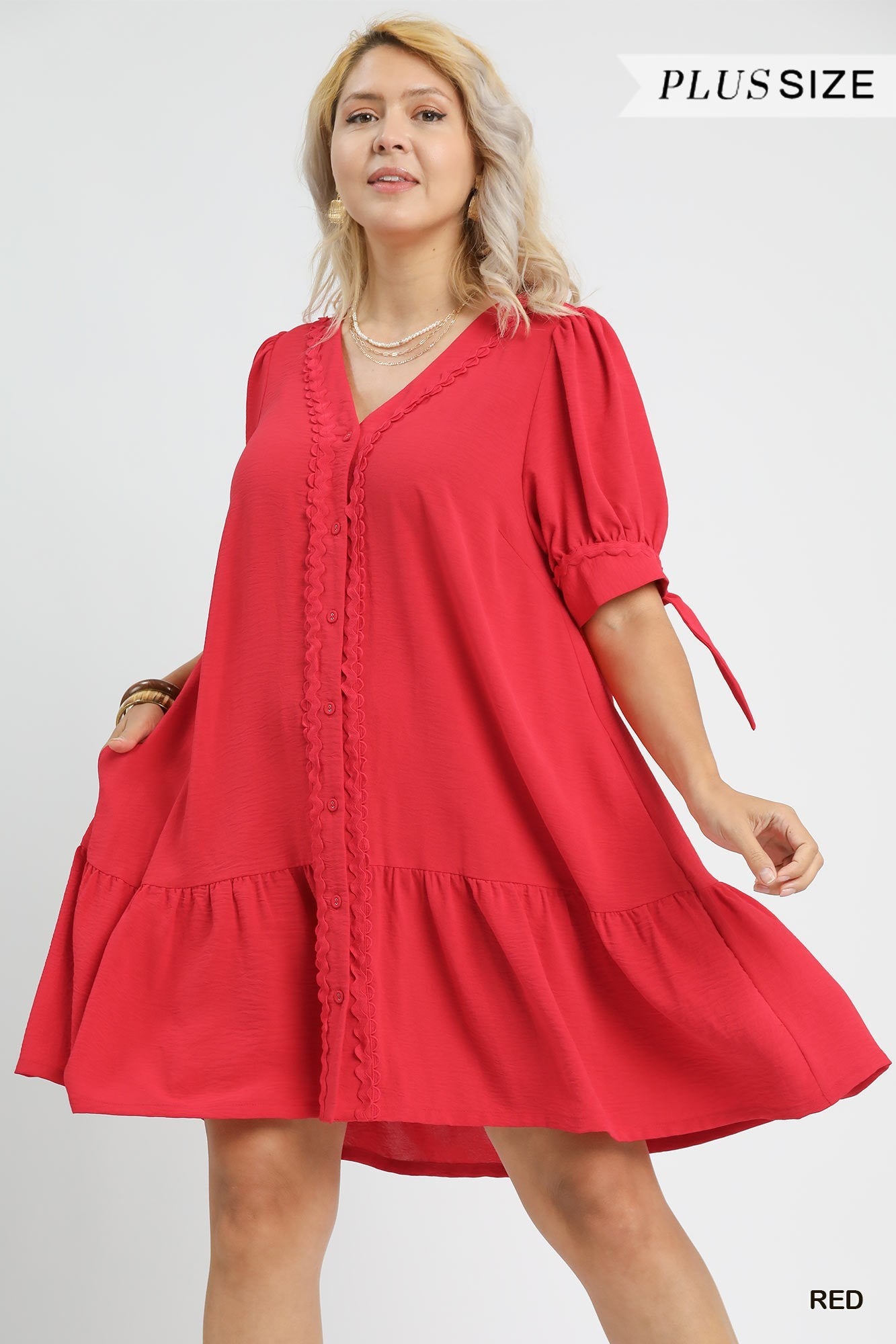 Puff Sleeve Babydoll Dress