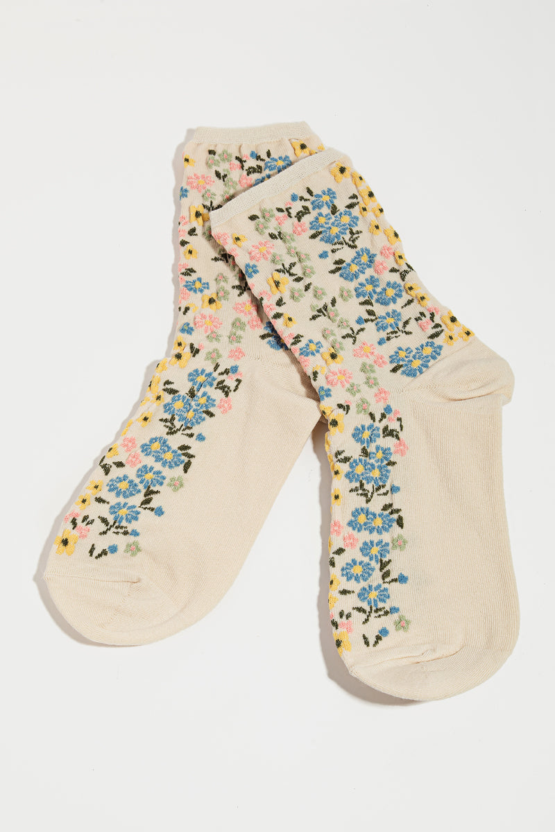 Wildflower Crew Socks