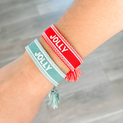 Woven Christmas Bracelet