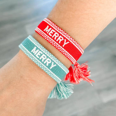Woven Christmas Bracelet