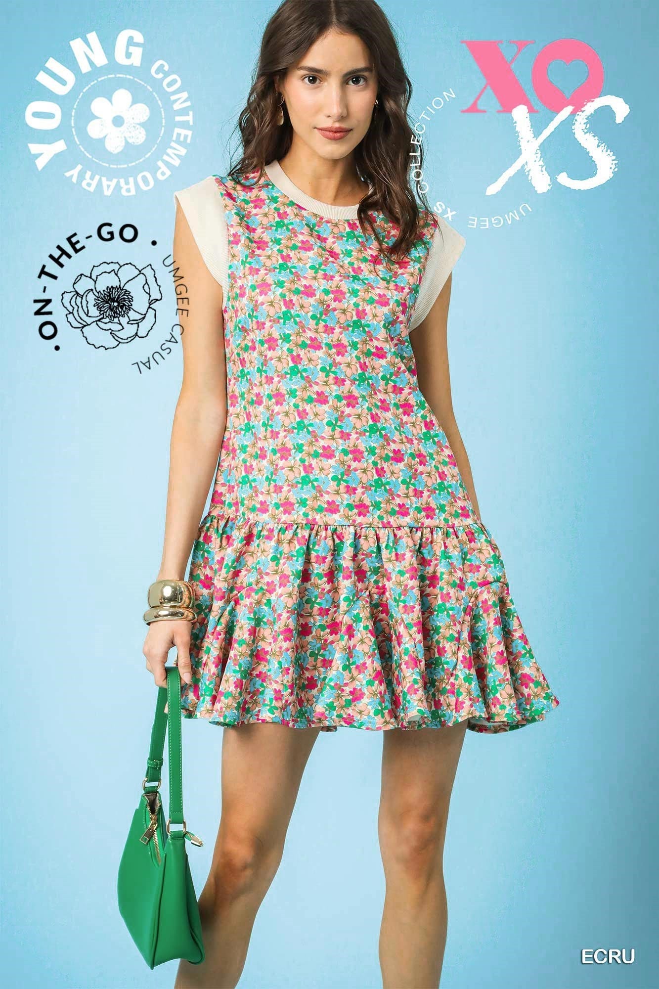 Sleeveless Floral Mini Dress