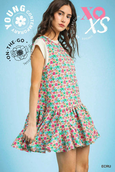 Sleeveless Floral Mini Dress