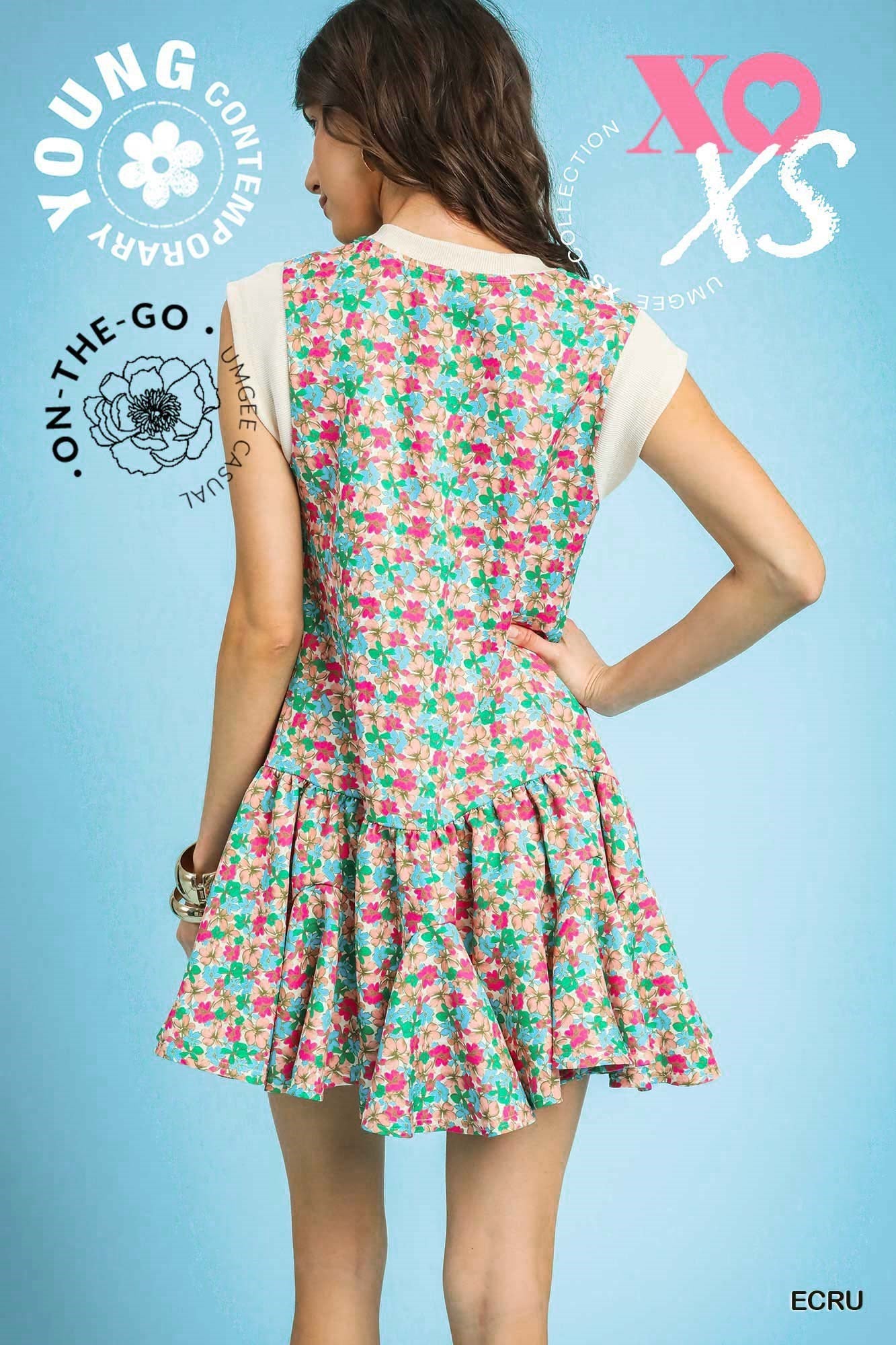 Sleeveless Floral Mini Dress