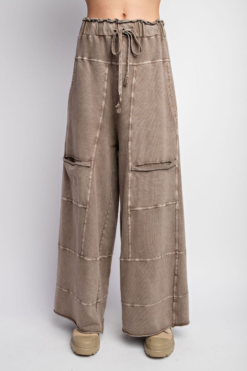 Mineral Wash Terry Knit Pant