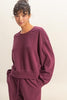 Soft Ribbed Relaxed Fit Sweatshirt