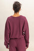 Soft Ribbed Relaxed Fit Sweatshirt