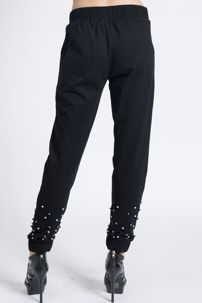 Pearl Studded Joggers