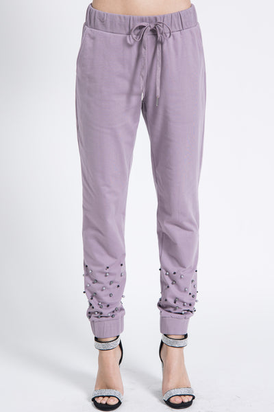 Pearl Studded Joggers