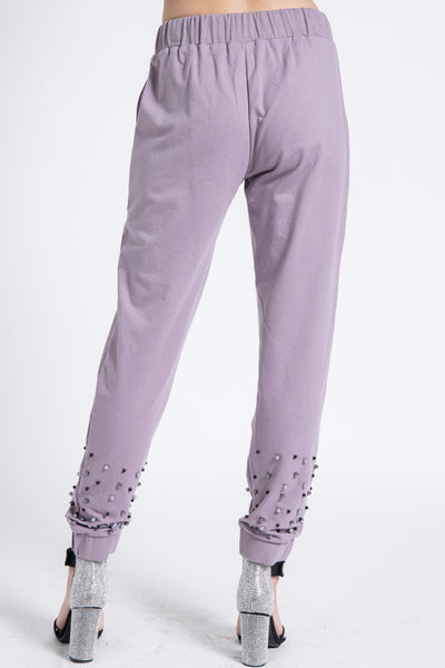 Pearl Studded Joggers