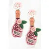 Champagne Rose Earrings