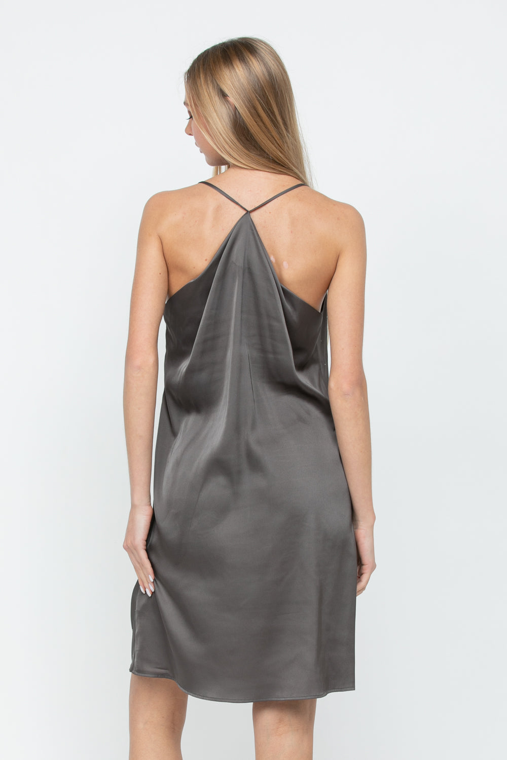 Satin Studded Dress