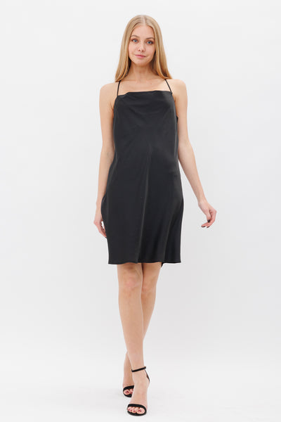 Satin Studded Dress