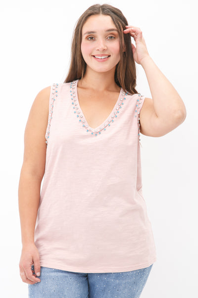 Rhinestone Tank Top