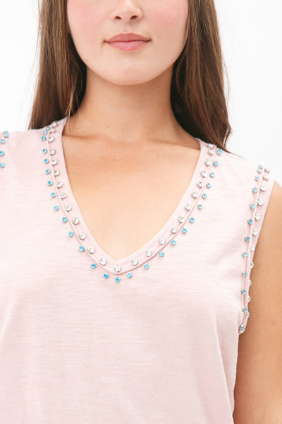 Rhinestone Tank Top