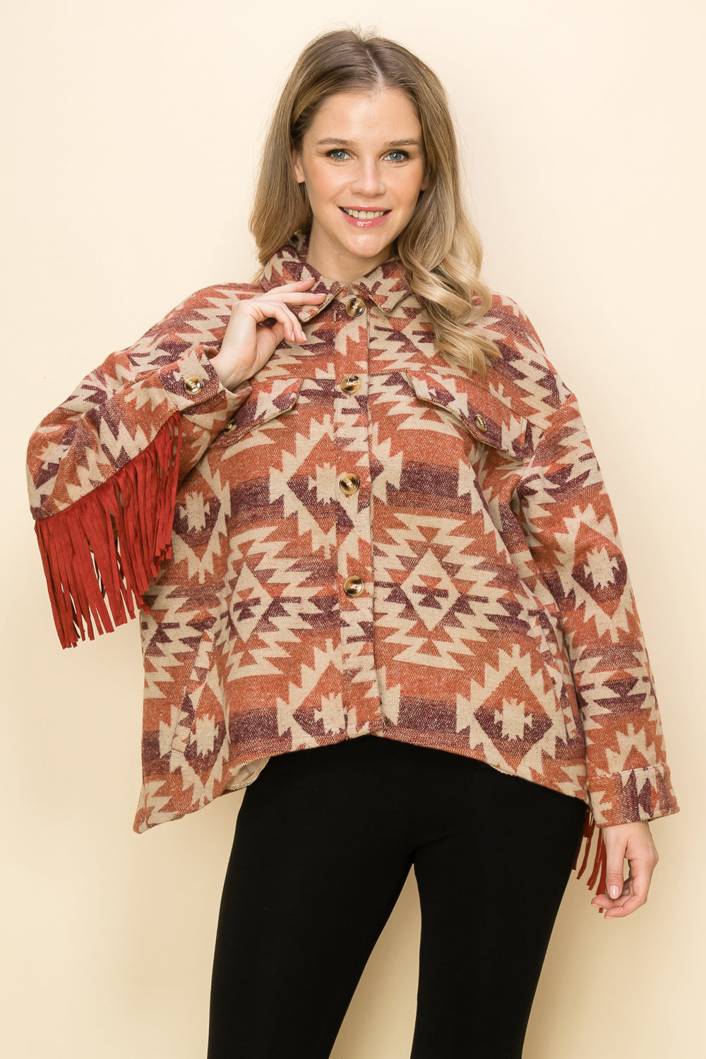 Aztec Fringe Jacket