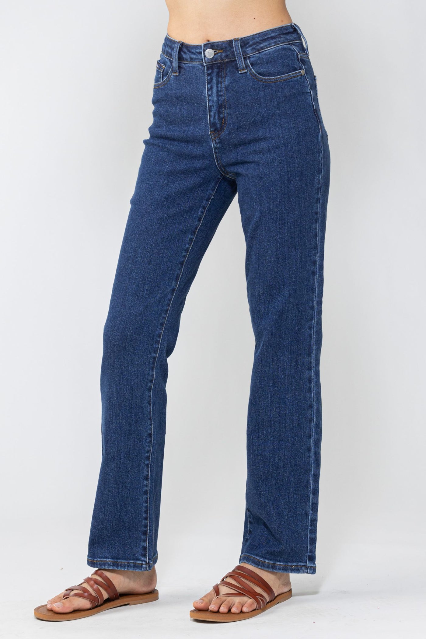 Vintage High Rise Stonewash 90s Straight Jean
