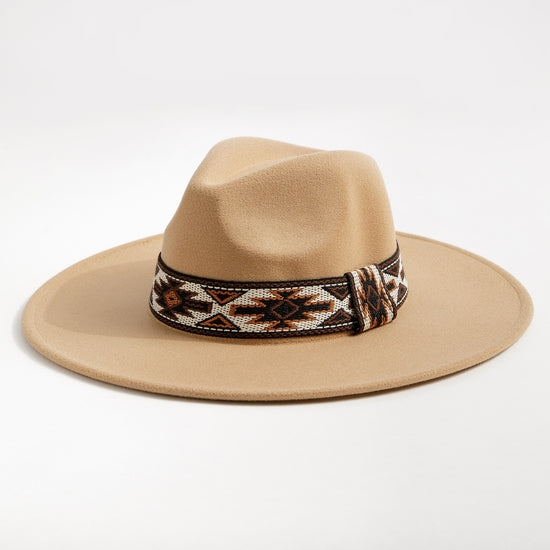 Aztec Band Felt Fedora Hat