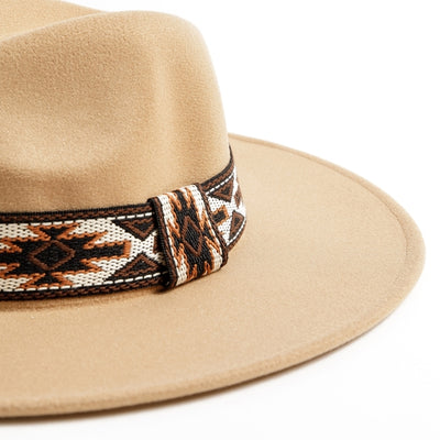 Aztec Band Felt Fedora Hat