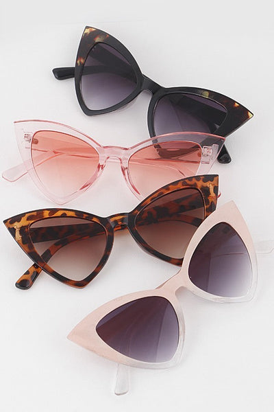 Retro Triangle Cat Eye Sunglasses