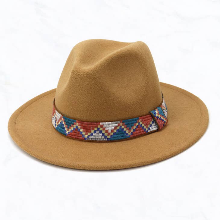 Rainbow Aztec Elastic Hat Band