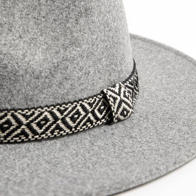 Aztec Print Strap Fedora