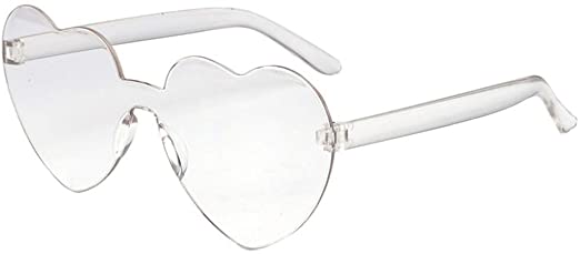 Clear Heart Shaped Glasses