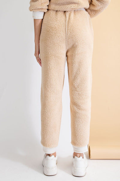 Teddy Fur Slouch Joggers