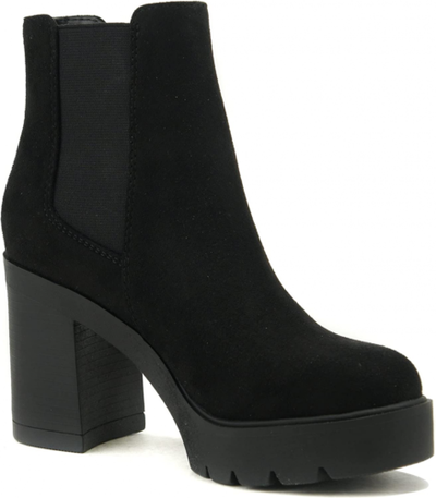 Lug Sole Elastic Bootie