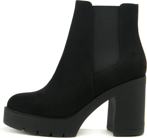 Lug Sole Elastic Bootie