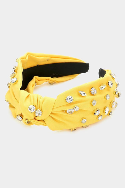 Stone Embellished Knot Headband