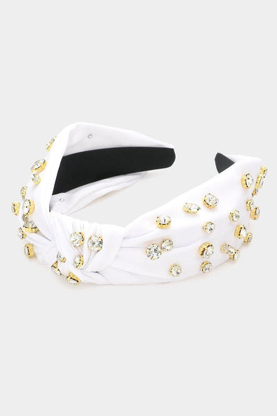Stone Embellished Knot Headband