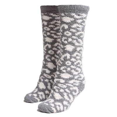 Microfiber Animal Print Boot Socks