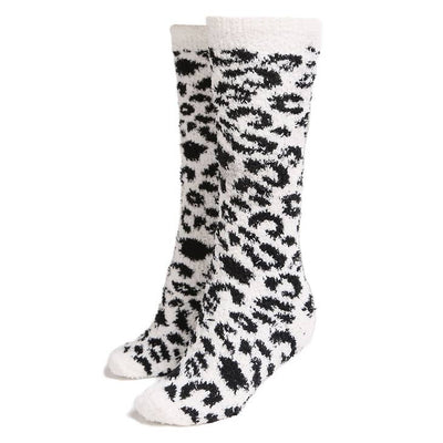 Microfiber Animal Print Boot Socks