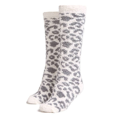 Microfiber Animal Print Boot Socks