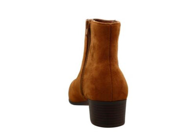 Pointed Toe Suede Ankle Bootie
