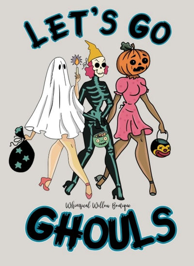 Let's Go Ghouls V Neck Tee