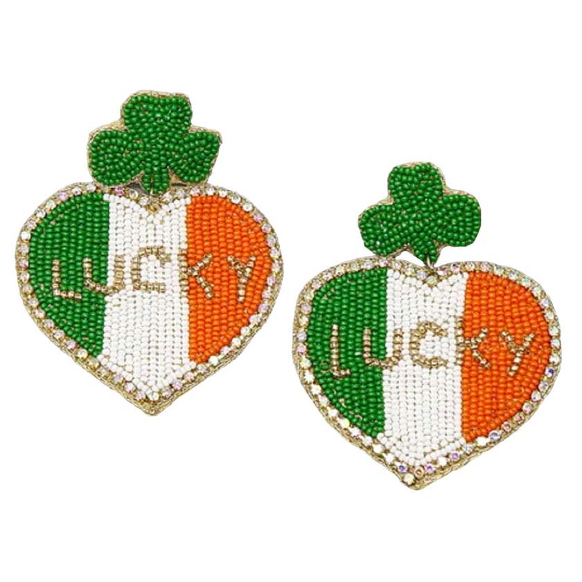 Lucky Irish Flag Earrings