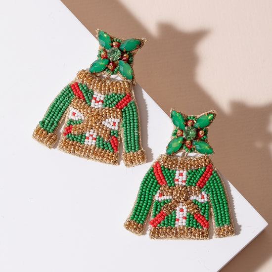 Ugly Christmas Sweater Earring