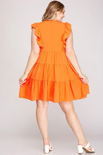 Sleeveless Ruffle Dress