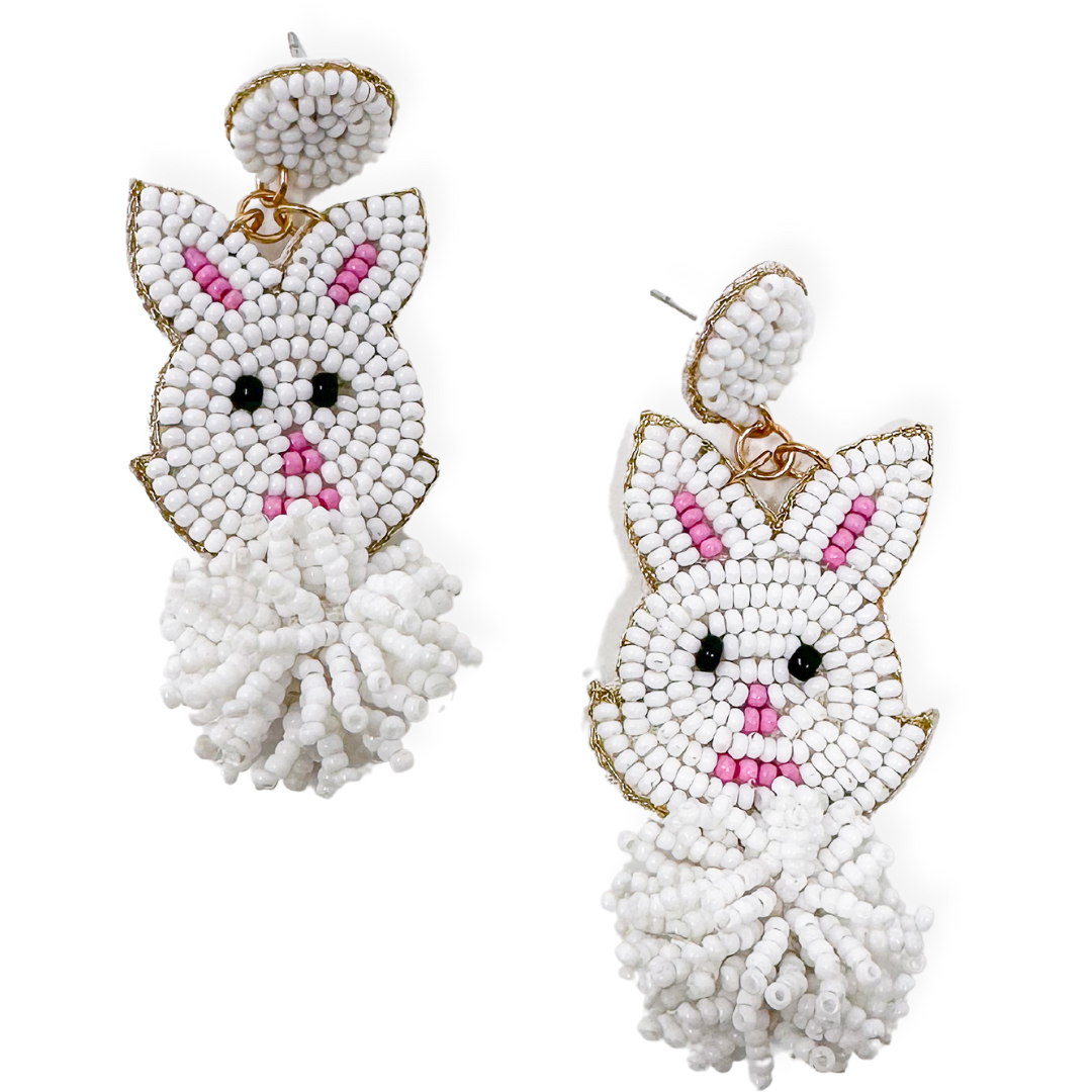 Pom Pom Bunny Earring